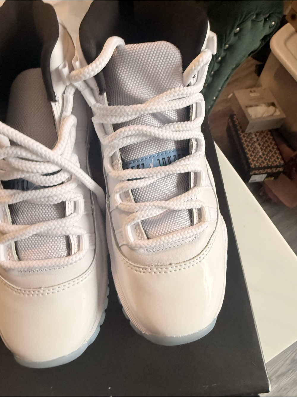 Jordan Youth White and Black Kids Sneakers